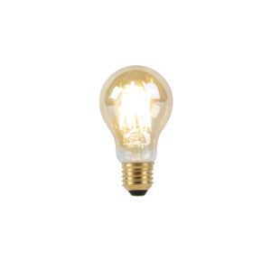 LED lampa E27 A60 8W 2000-2600K stmívací až teplé zlaté vlákno