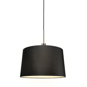 Moderní závěsná lampa z oceli se stínidlem 45 cm černá – Combi 1
