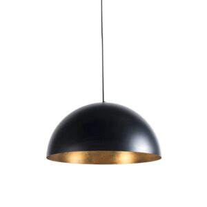 Průmyslová závěsná lampa černá se zlatem 50 cm – Magna Eco