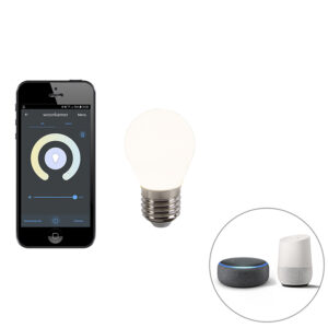 E27 stmívatelná LED lampa P45 WiFi Smart s aplikací 400 lm 2200 – 4000K