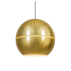 Art deco závěsná lampa zlatá 50 cm – plátek