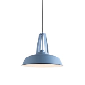 Vintage závěsná lampa modrá 43 cm – Living