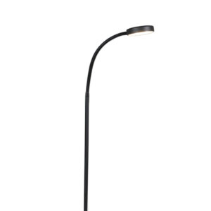 Moderní stojací lampa černá včetně LED – Trax