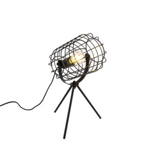 Průmyslová stolní lampa stativ černá 40 cm – Bliss Vefa