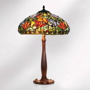 Stolní lampa Elaine v Tiffany stylu, výška 64 cm