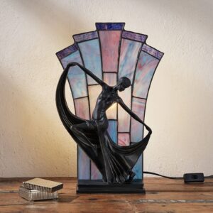 Stolní lampa Flamina v Tiffany stylu
