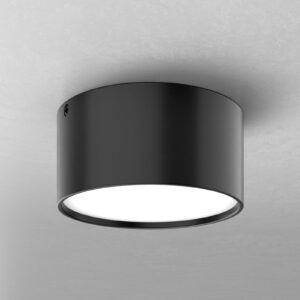 LED stropní svítidlo Mine černé, 12 cm