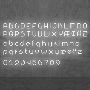 Artemide Alphabet of Light malé písmeno p