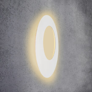 Escale Blade Open LED nástěnné světlo, bílá, Ø79cm