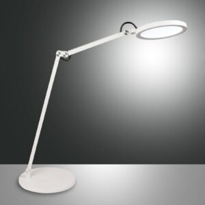LED stolní lampa Regina se stmívačem, bílá