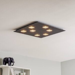 Fabbian Quarter – černé LED stropní svítidlo 7zdr