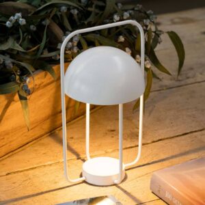 Stolní lampa Jellyfish, přenosná, baterie, bílá