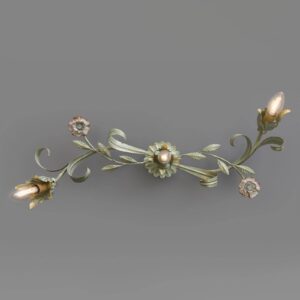 Florentské nástěnné světlo Tulipe, tři zdroje