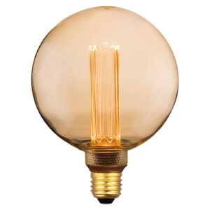 LED globe E27 5W, teplá bílá, 3-step-dim zlatá