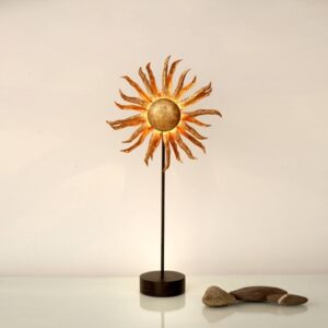 Stolní lampa LED Slunce zlatá