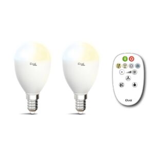 iDual Whites LED žárovka E14 5,5W 2ks, ovladač