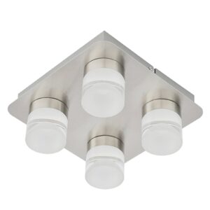 LED stropní světlo Stefanie, 4 zdroje, ocel