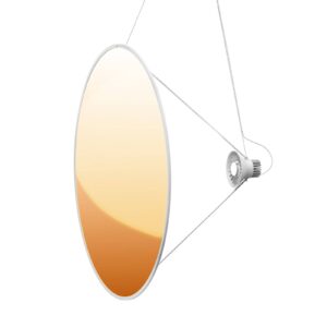 Luceplan Amisol LED závěsné světlo Ø110cm zlatá