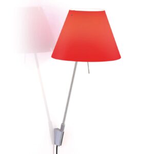 Luceplan Costanzina nástěnné světlo hliník červená