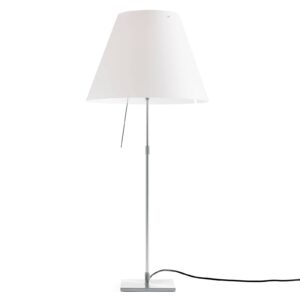 Luceplan Costanza stolní lampa D13 hliník/bílá