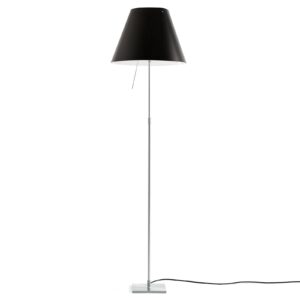 Luceplan Costanza stojací lampa D13t hliník/černá