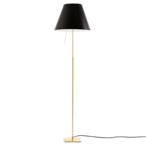 Luceplan Costanza stojací lampa D13t mosaz/černá