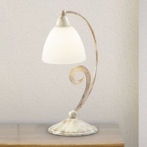 Stolní lampa 1730/1L bílá satinovaná