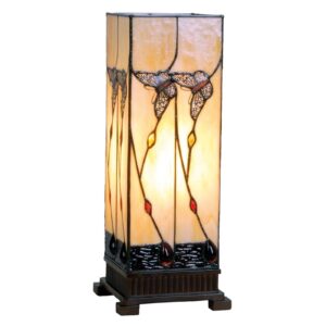 Jantarová stolní lampa Amberly 45 cm