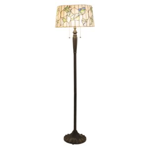 Stojací lampa 5944 s válcovým stínidlem, Tiffany