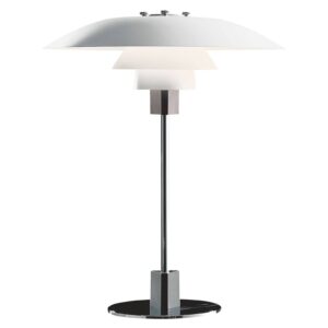 Louis Poulsen PH 4/3 stolní lampa chrom/bílá