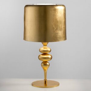 Stolní lampa Eva TL3+1G 75 cm, zlatá