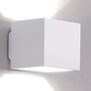 ICONE Cubò LED nástěnné svítidlo, 10 W, bílá