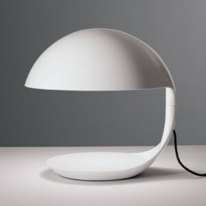Martinelli Luce Cobra - retro stolní lampa, bílá
