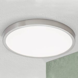 LED stropní světlo Vika, kulaté, titan mat, Ø 30cm