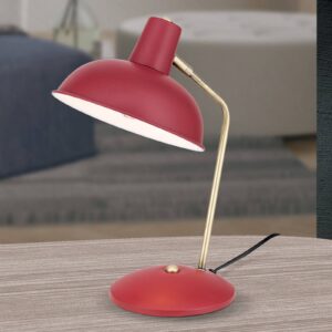 Ve vzhledu vintage – stolní lampa Fedra červená