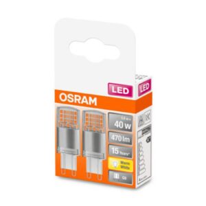 OSRAM LED pinová žárovka G9 4,2W 2 700 K čirá 2ks