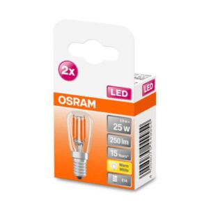 OSRAM LED žárovka E14 T26 2,8W 2 700 K čirá 2ks