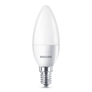 Philips LED žárovka E14 B35 5W matná set 4ks