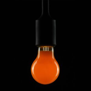 E27 2W LED žárovka oranžová stmívací