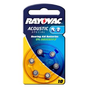 Rayovac 10 Acoustic 1,4V 105m/Ah knoflíková buňka