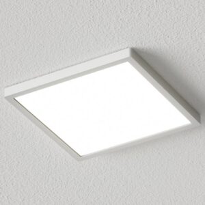 Hranaté LED stropní svítidlo Solvie, stříbrné