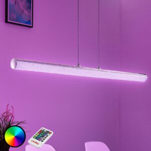 LED závěsná lampa Fria, válec RGB dálkové ovládaní