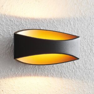 Arcchio Jelle LED nástěnné světlo, 25 cm, černé