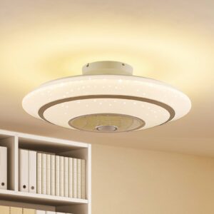 Lindby Kheira LED stropní ventilátor, 55 W