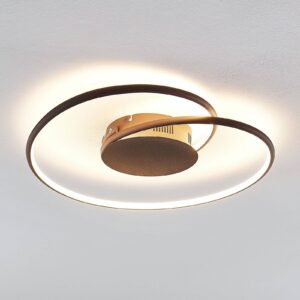 Lindby Joline LED stropní světlo, rez, 45 cm