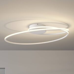 Lindby Xenias LED stropní světlo, bílá, 60 x 35 cm