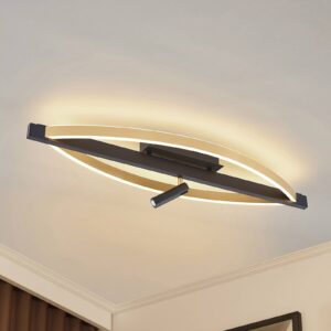 Lucande Matwei LED stropní lampa, ovál, mosaz