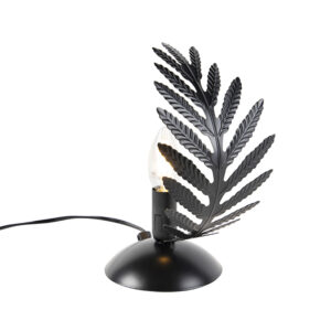 Vintage stolní lampa malá černá – Botanica