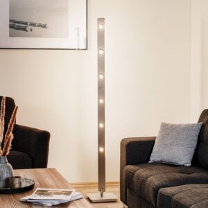 BANKAMP Caro LED stojací lampa ovládání gesty alu