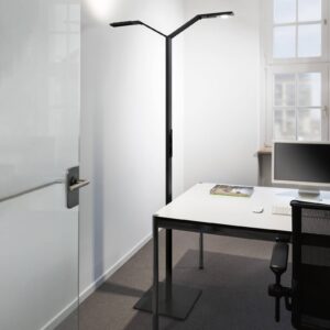 Luctra Floor Twin Linear LED stojací lampa černá